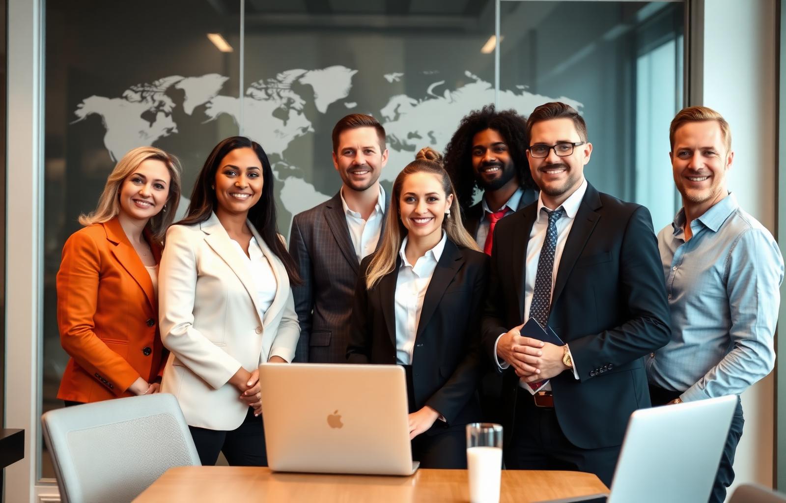 Equipo de traductores e intérpretes profesionales